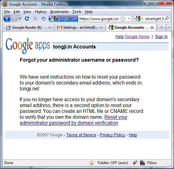 Google Apps界面问题