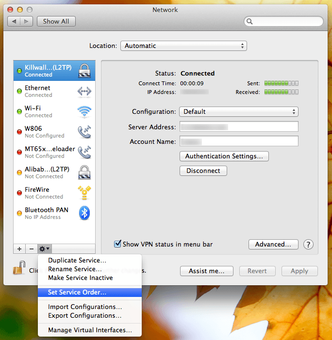 Mac OS X按需使用VPN - vpn
